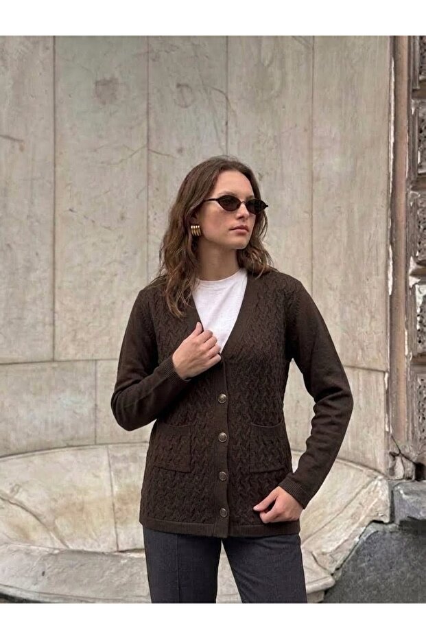 Self-Patterned Jacquard Women's Jacket
