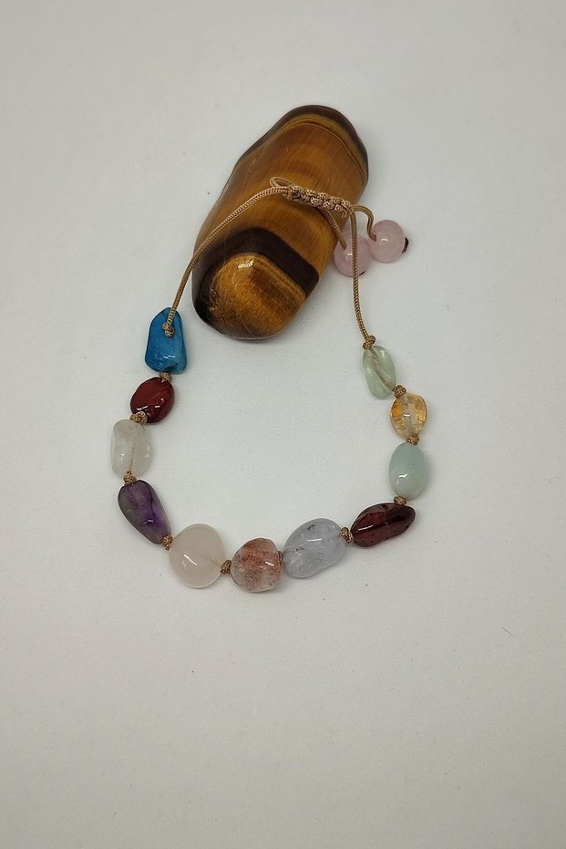 Certified Apatite, Jasper, Pink Quartz, Amethyst, Aquamarine, Citrine, Sunstone, Garnet, Natural Stone Bracelet