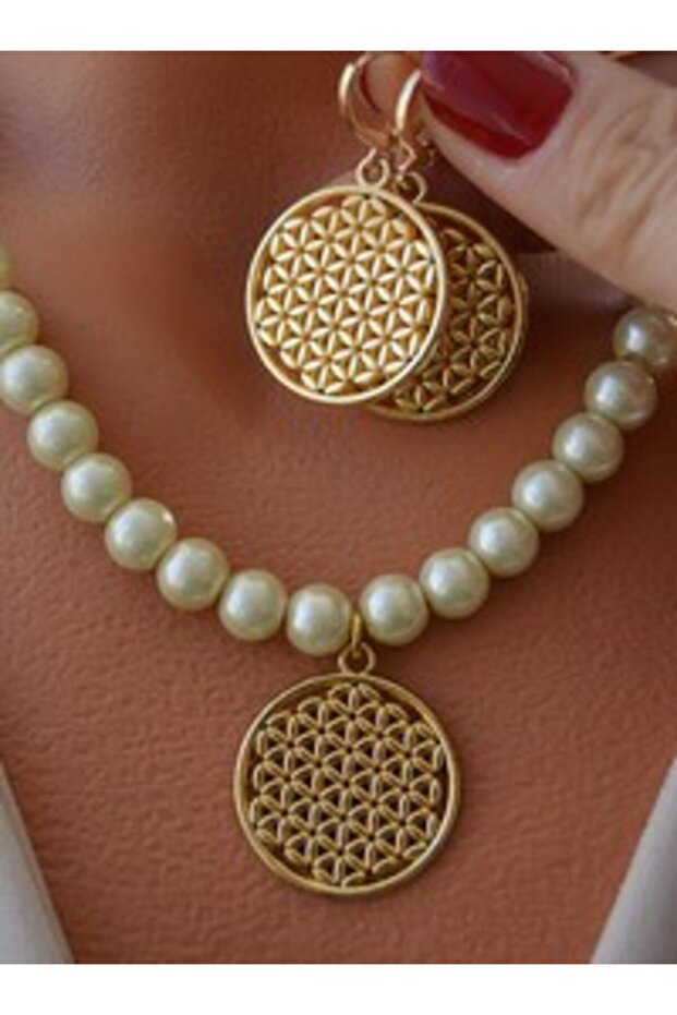 Jewelry set - gold color -