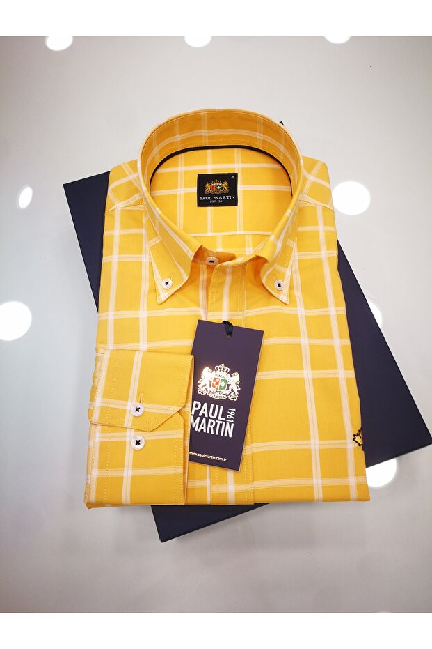 Paul Martin Plaid Pattern Men's Shirt