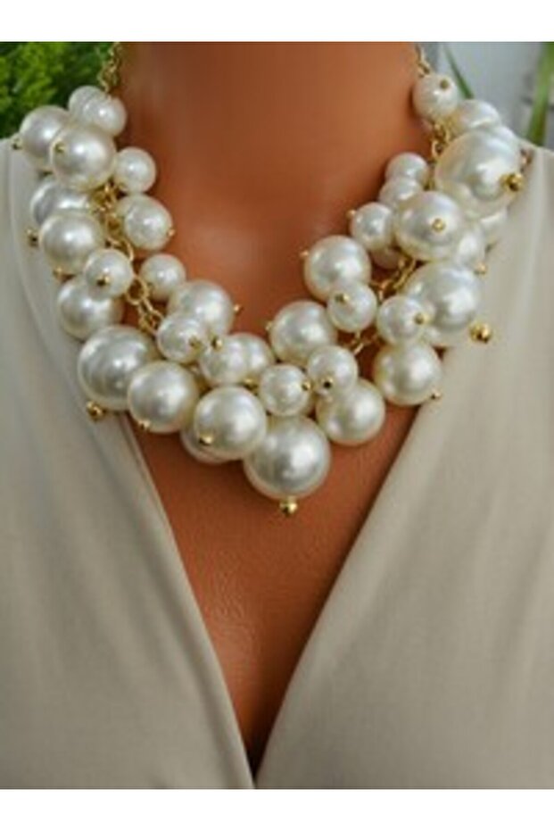 Necklace - White -