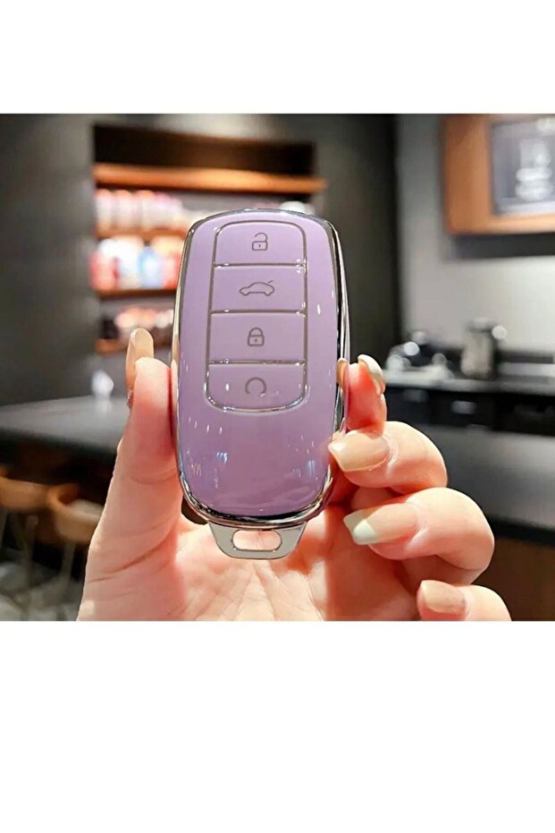 Chery Tiggo 8 Pro-8 Pro Max-Tiggo 7 Pro Max Omoda 5 Tiggo 7 Avantgarde Jaecoo Key Case Lilac