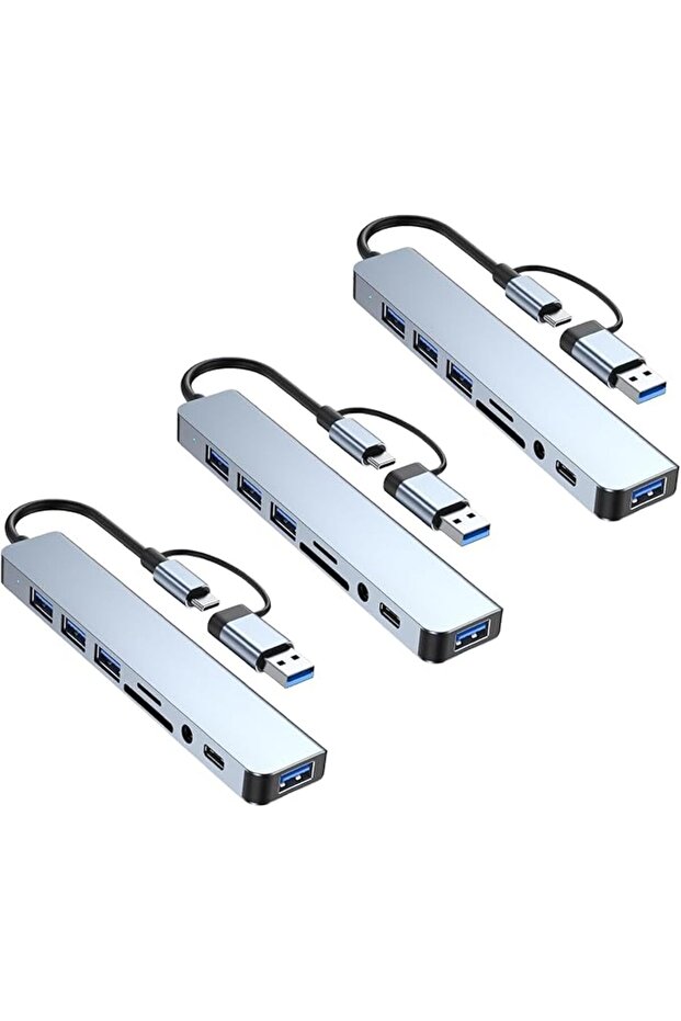 قارئ بطاقات، 3 قطع محول ذاكرة OTG 10 في 1، محول USB OTG وعارض بطاقات SD/TF للكاميرا متوافق مع آيفون