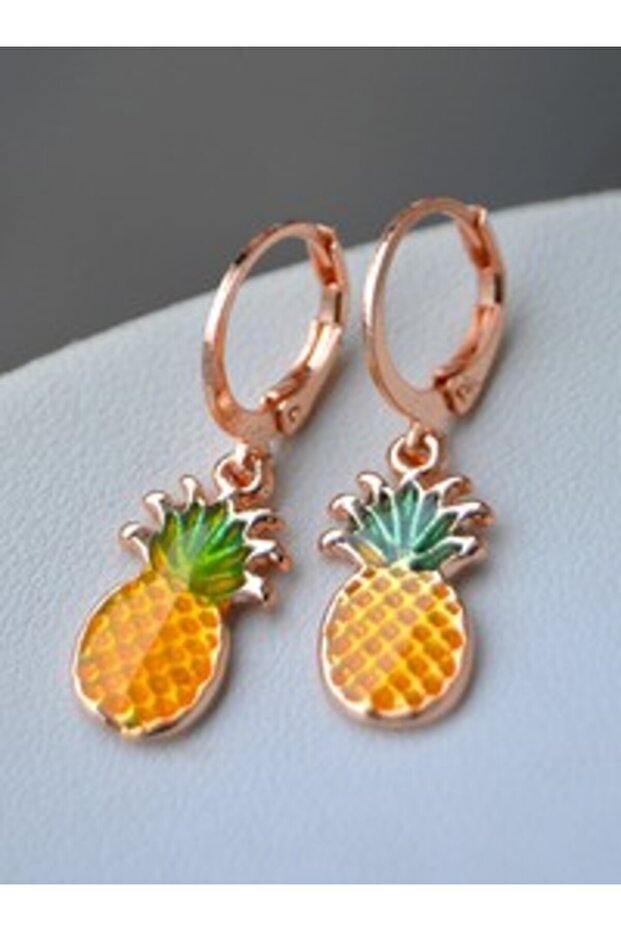 Mineli Pineapple Earrings - Orange -