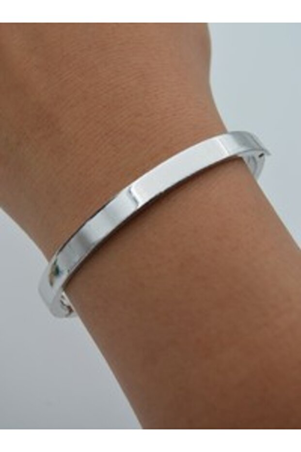 Clamp bracelet - silver color -
