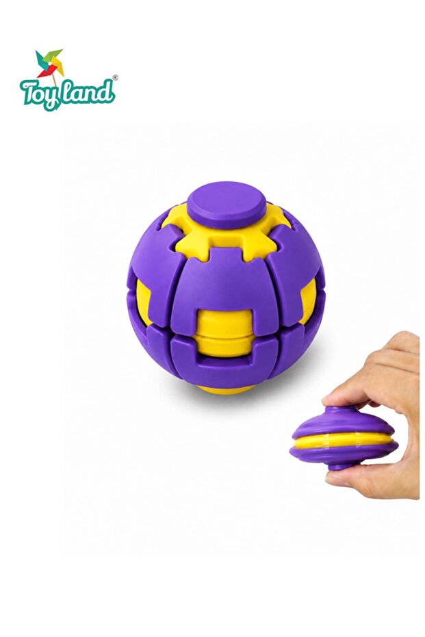 Transformable Magic Ball Fidget Toy with Expanding and Collapsing Shape-Shifting Design, Interactive Deformation Puzzle Ball, Sensory Stress-Relief Hand Toy for Kids and Adults (Purple)