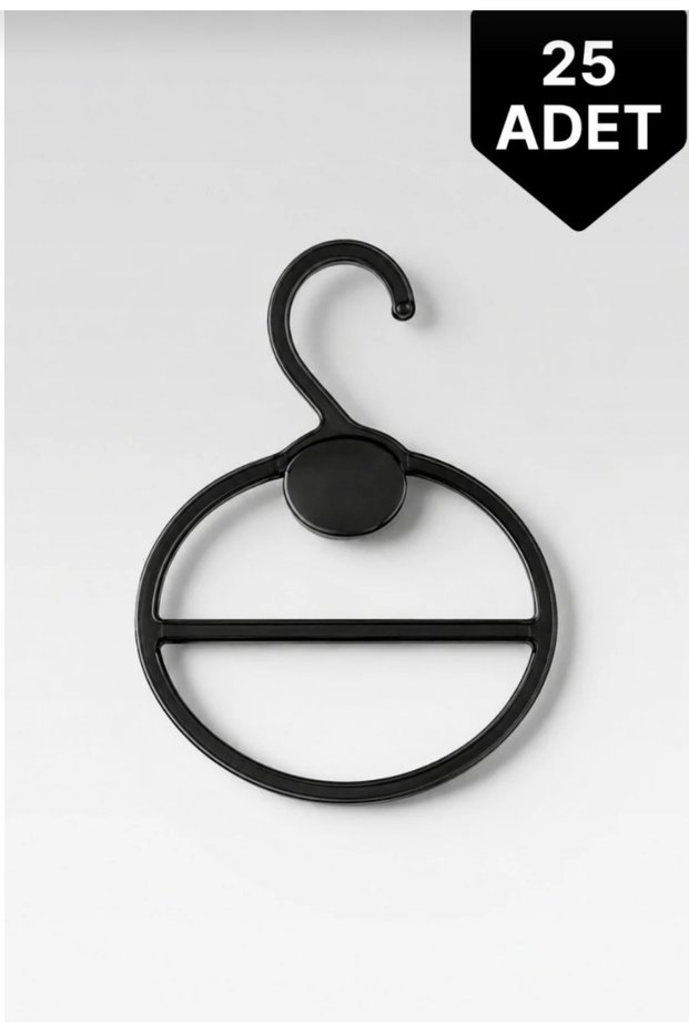 25 Pieces of Shawl and Scarf Hangers Black Plastic Hangers Scarf Hanger