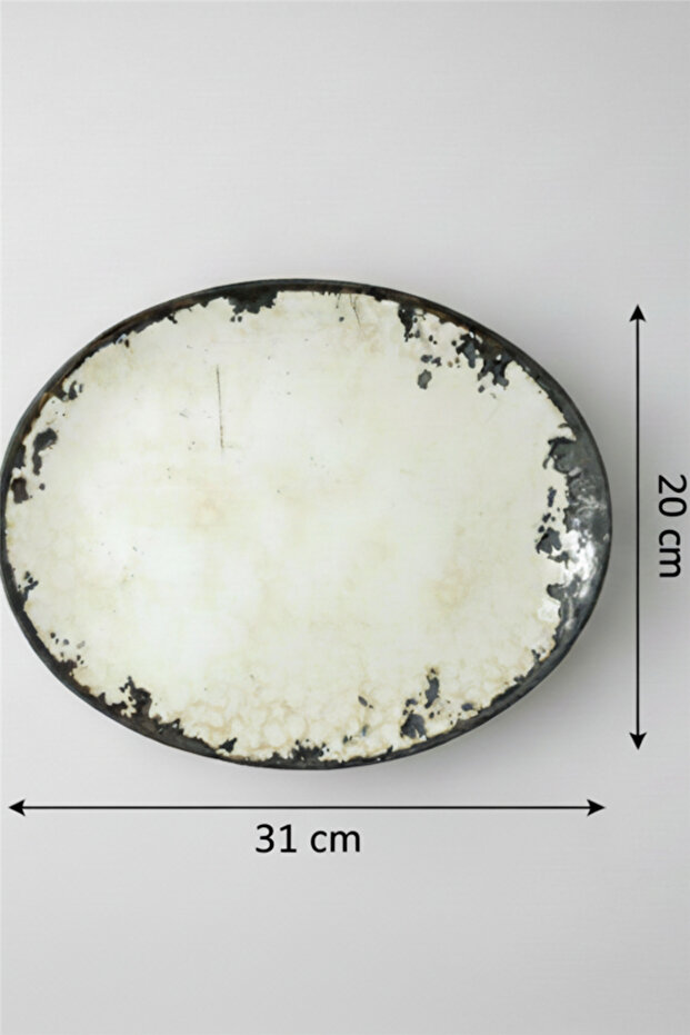 Ellips Oval Kayık Tabak 31cm Mega Pattern