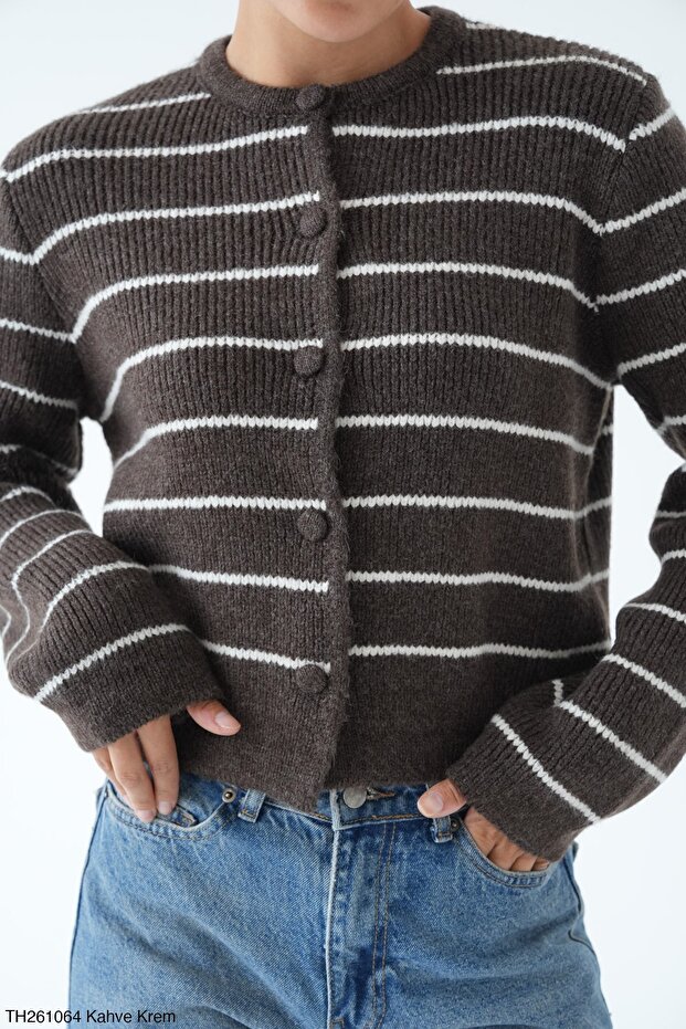 Women's Striped Cardigan