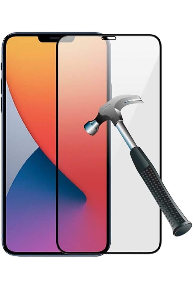واقي شاشة غير قابل للكسر لهاتف iPhone XS Max من الزجاج المقسى والسيراميك (غير لامع)