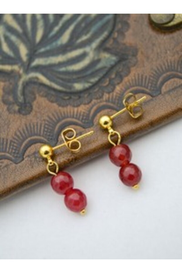 Jade Stone Earrings - Multicolor -