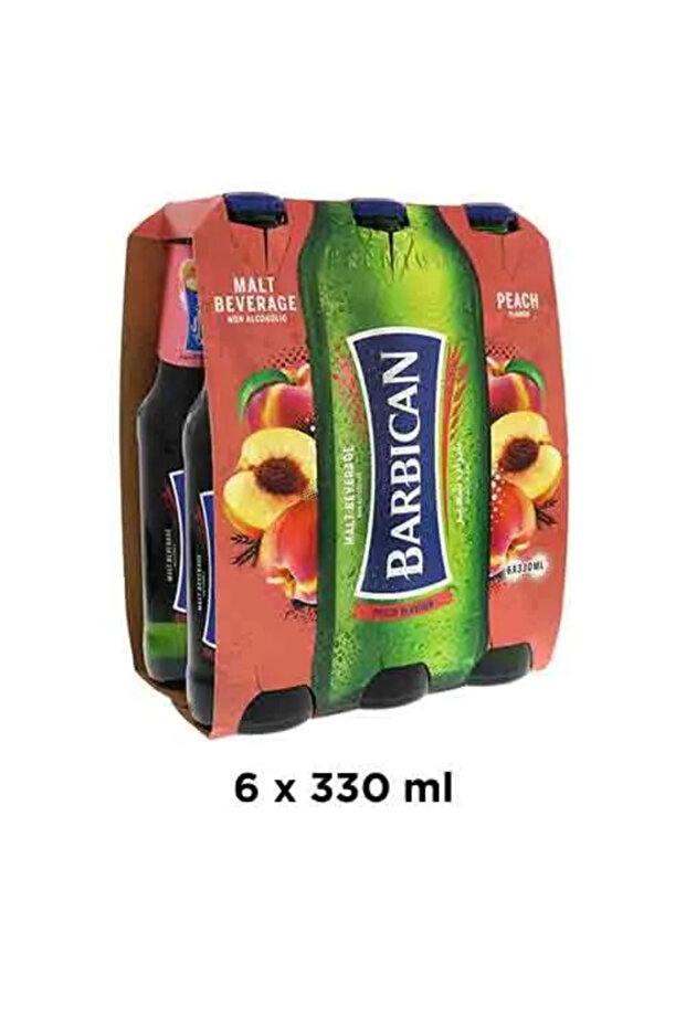 Non Alcoholic Peach Beverage ( 6 x 330 ml ) x 6