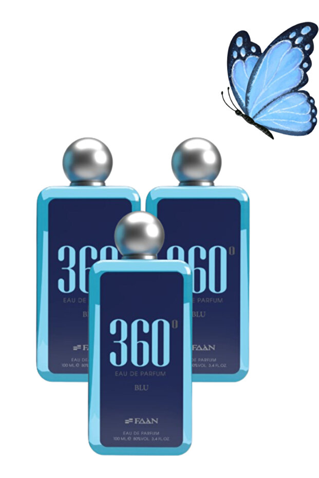 3 قطع عطر 360 بلو 100 مل