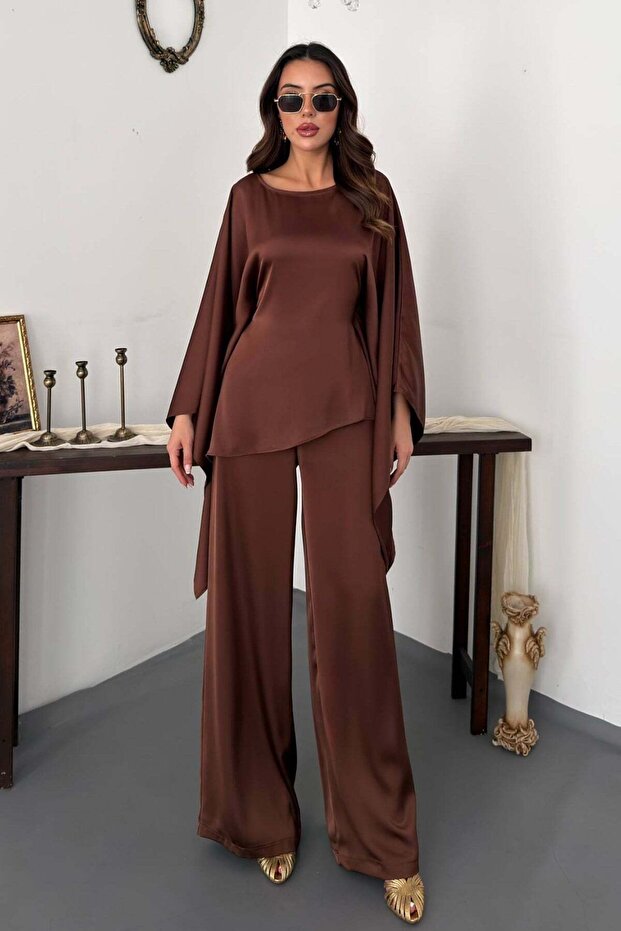 Brown Cape Suit