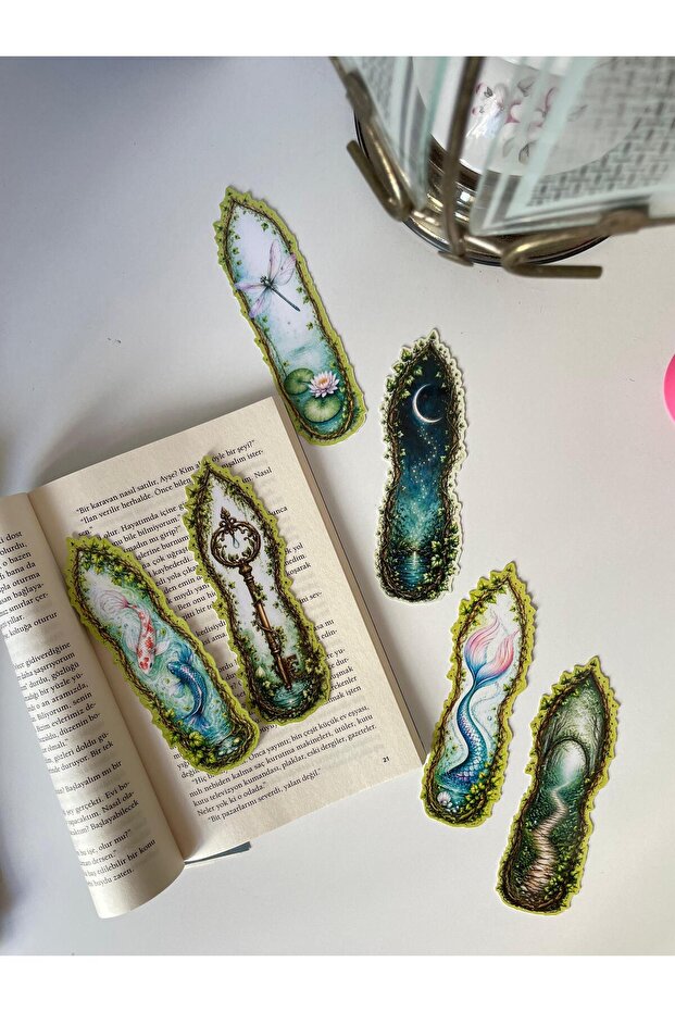 Nature Themed Special Cut Bookmark Set of 6