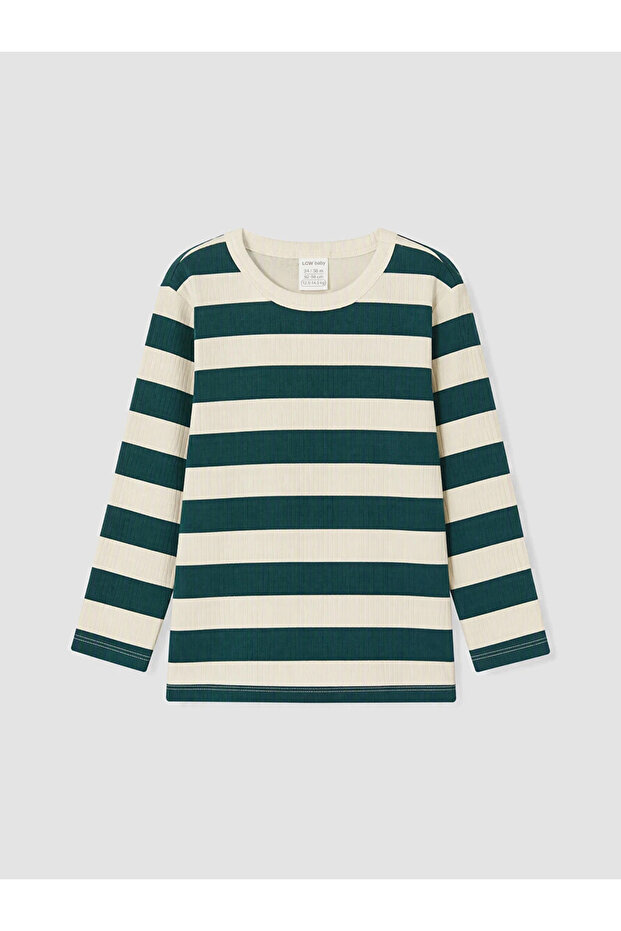 Lcw Baby Ecru Striped Baby Boy Set