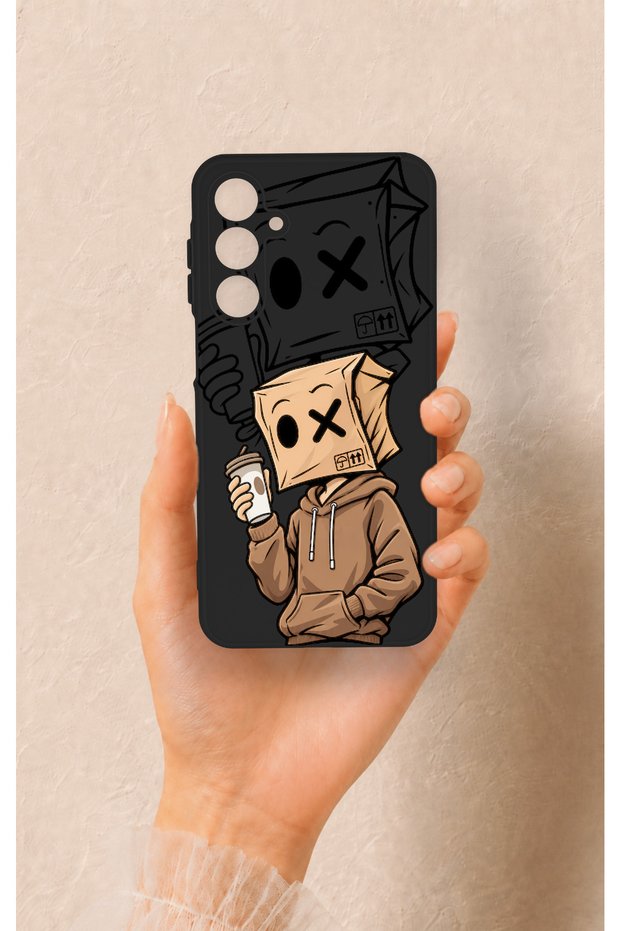 Samsung A16 Compatible Coffee Break Patterned Silicone Case