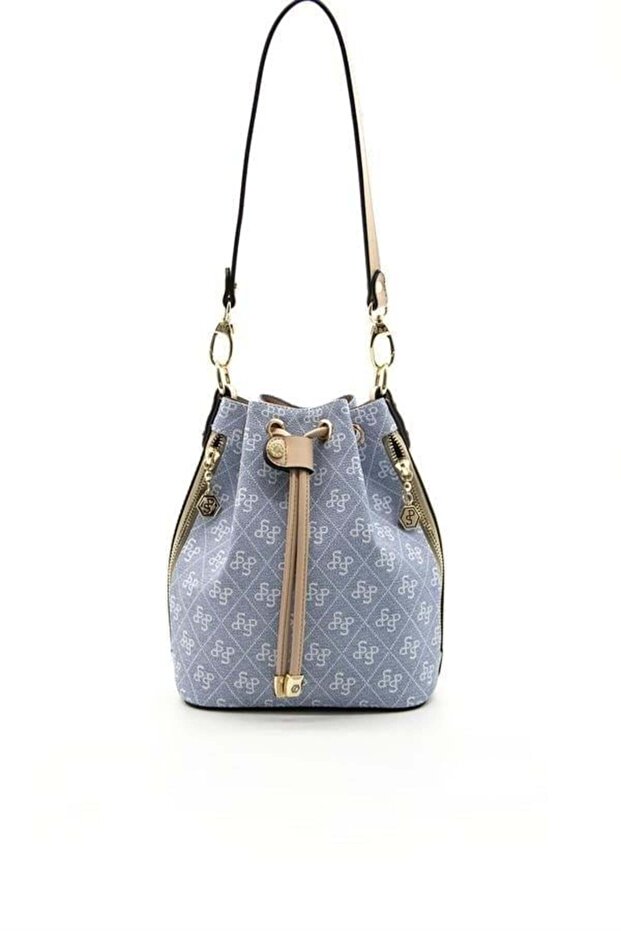 Silver & Polo Blue - Skin Sp1137 Women's Shoulder Bag