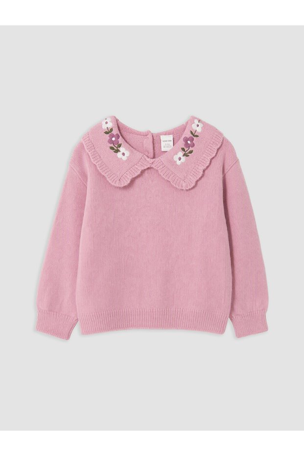 I Bebe Roba Collar Floral Girls' Knitwear Sweater from Freezen Store