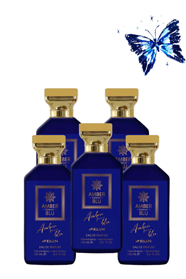 5 قطع من عطر أمبر فوريفر بلو 100 مل