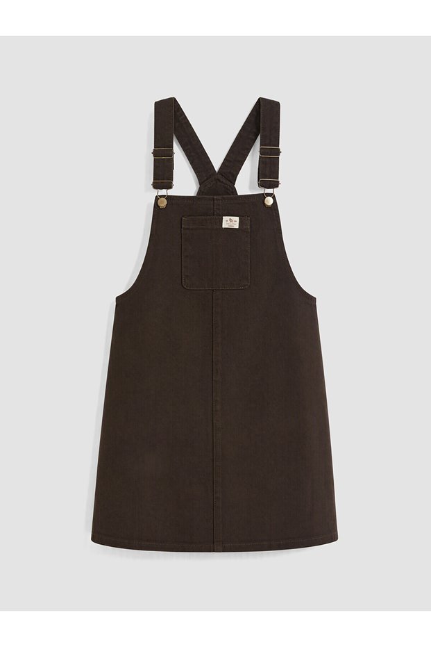 Two Mt Shop Quality Lcw Comfort Brown Denim Straight Jean Dress