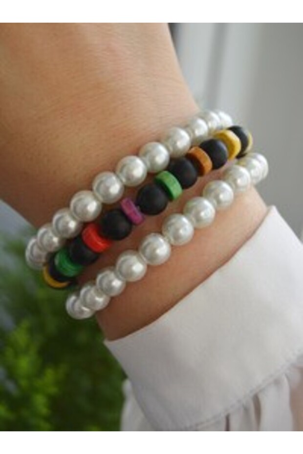 Mat Onyx Veince Bracelet Set - Multi-Colored