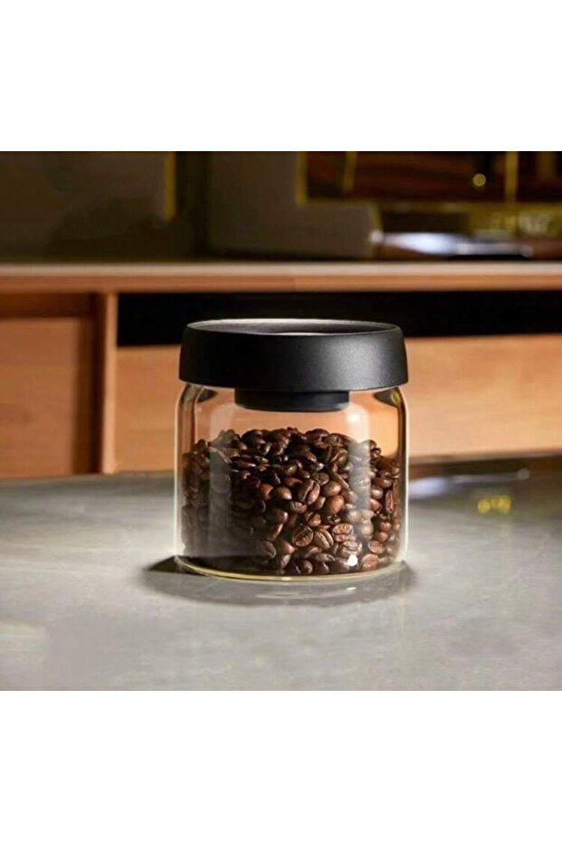 برطمان قهوة زجاجي محكم الإغلاق ، سعة 500 ml