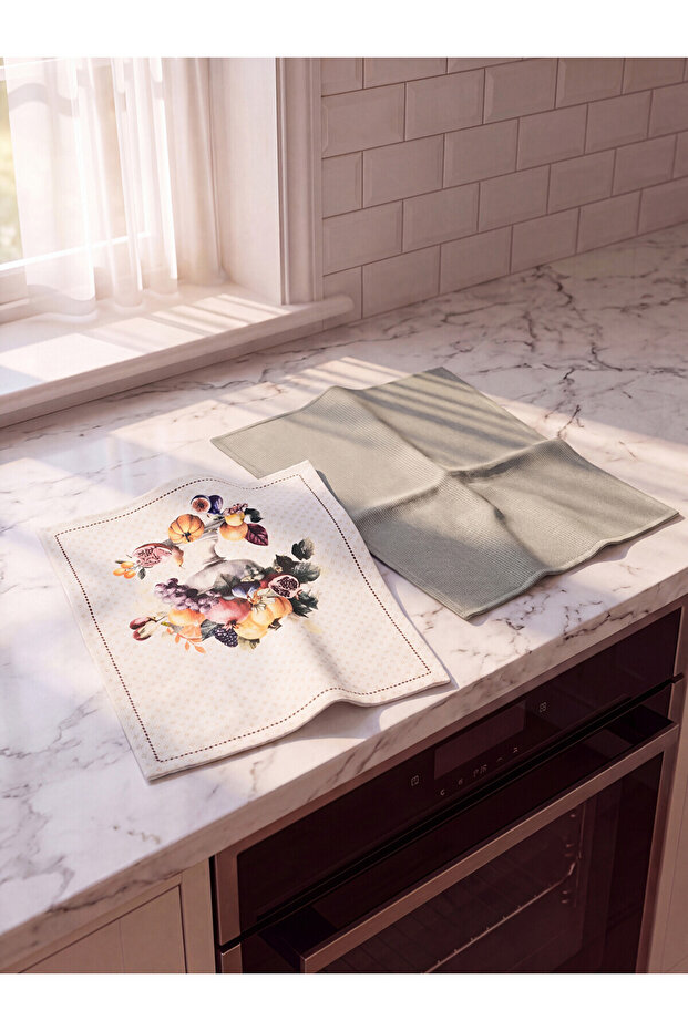 Alita City Farkıyla Lcw Home Mixed Curl Patterned Drying Cloth