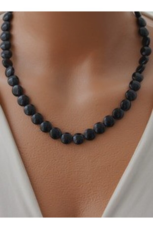 Onyx Stone Necklace - Multicolor -