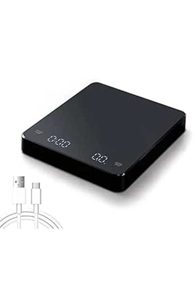 Coffee Scale with Timer, High Precision Gram Digital Espresso Scale with Timer LED Screen, We