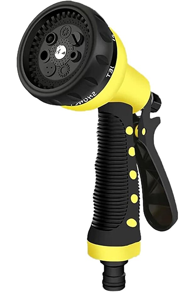 Garden Hose Spray Gun, Leak-Proof Nozzle with 5 Adjustable Spray Patterns, High Pressure Flow Contro