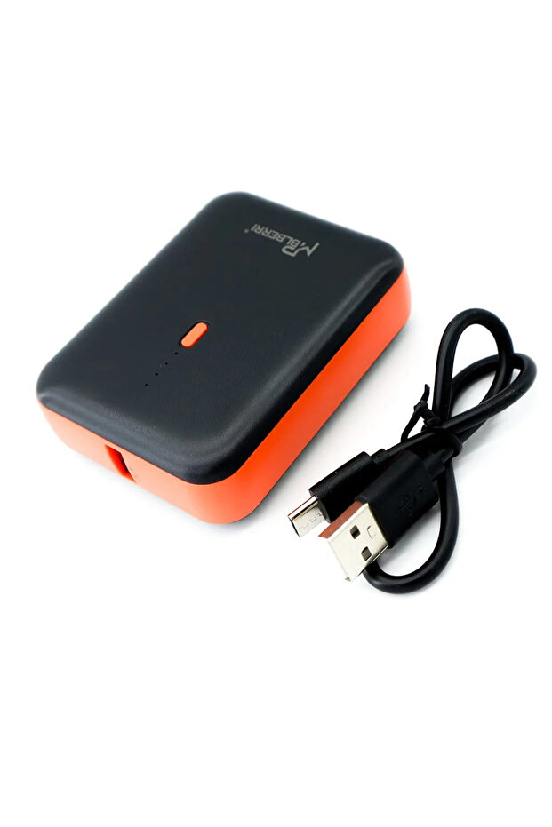10000mAh Power Bank with USB-A To USB-C Charging Cable