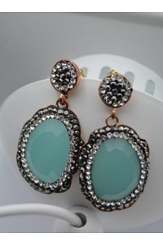 Special Design Earrings - Blue -