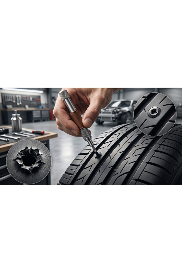 10Pcs Multi-Purpose Practical Car Motorcycle Tire Repair Nails Rubber Set