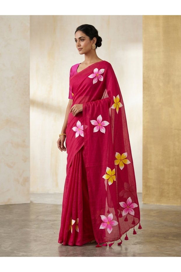 Mul cotton saree