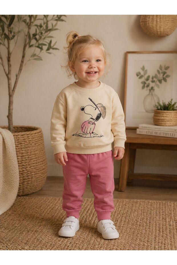 Baby Character Printed Daily Tracksuit Set 0-24 Months