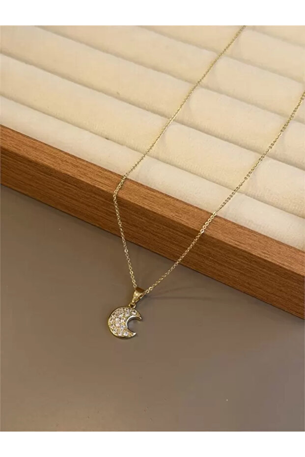 Xuping Crescent Necklace - Gold