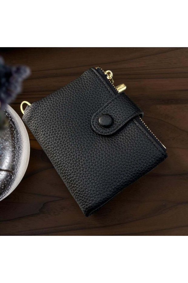 Black Color Small Size Soft Minimalist Wallet Clutch Bag
