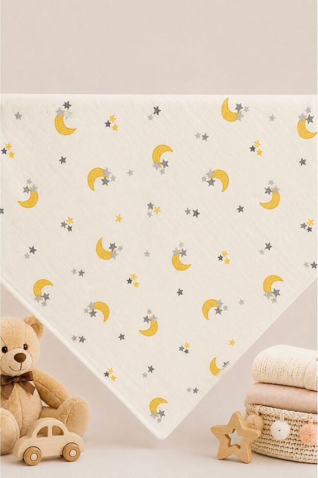 Multi-Purpose Muslin Blanket, Muslin Newborn Baby Blanket, 100% Cotton, Muslin Cloth 80×80 cm