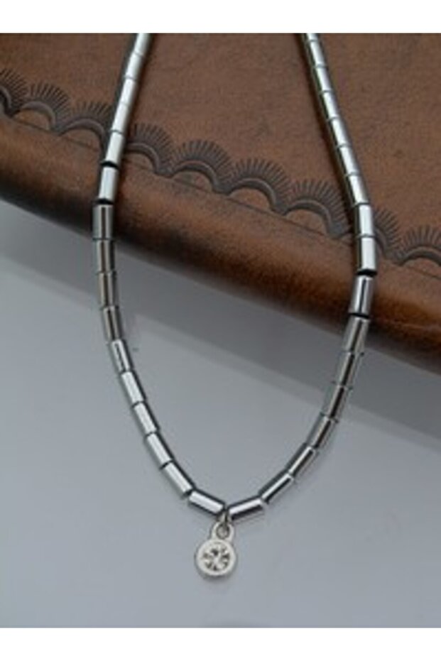 4mm Hematite Necklace - Gray -
