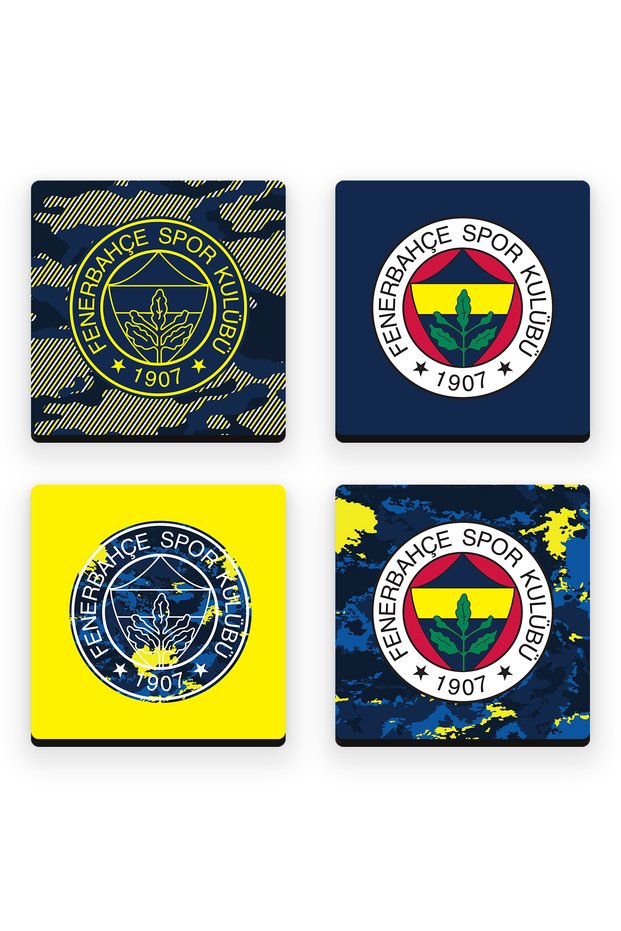 Camouflage Coat of Arms Wooden Coasters (Set of 4) - Licensed Original