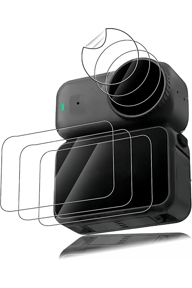 3 مجموعات من واقيات الشاشة لـ DJI Osmo Nano، مضادة للخدش وخالية من الفقاعات، ومضادة للصدمات للشاشة والعدسة
