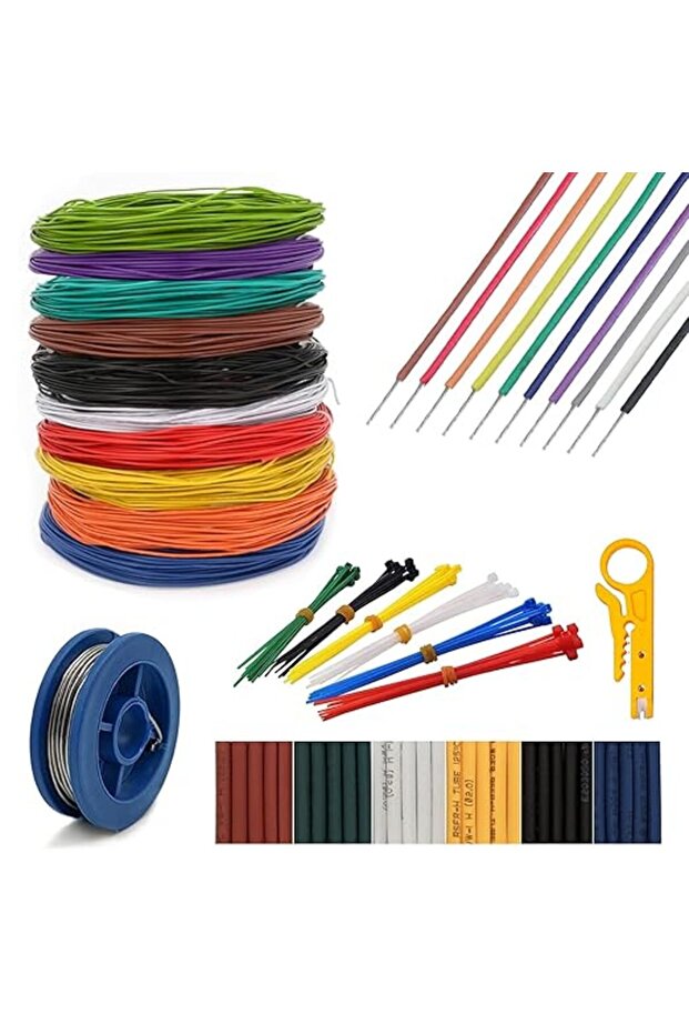 سلك إلكتروني UL1007-28AWG من النحاس المطلي بالقصدير متعدد الجدائل لمعدات الإلكترونيات ومجموعة الأسلاك الكهربائية