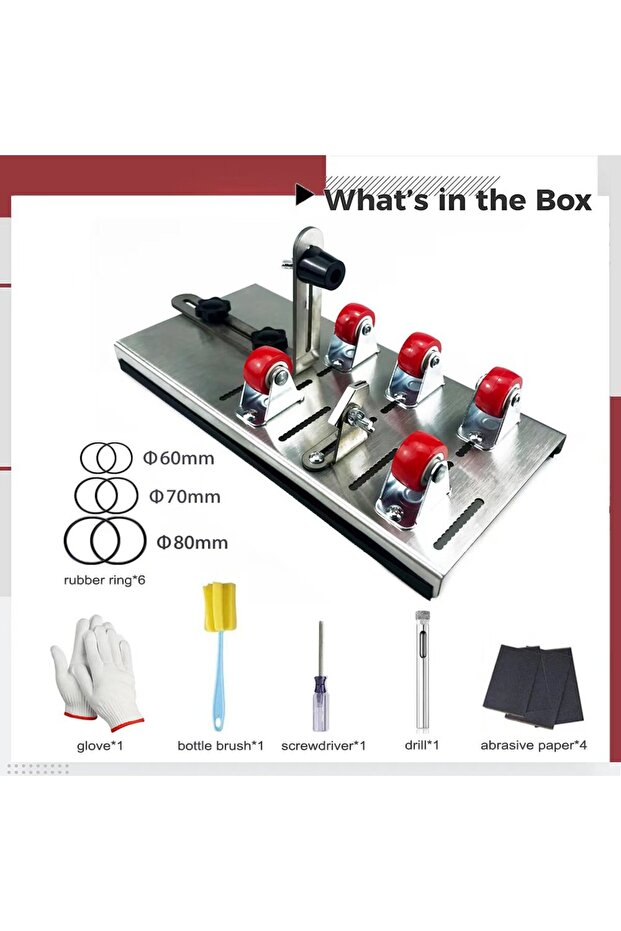 as the picture shown DIY Glass Bottle Cutter Set Adjustable Sizes Metal Glassbottle Cut Machine Craf