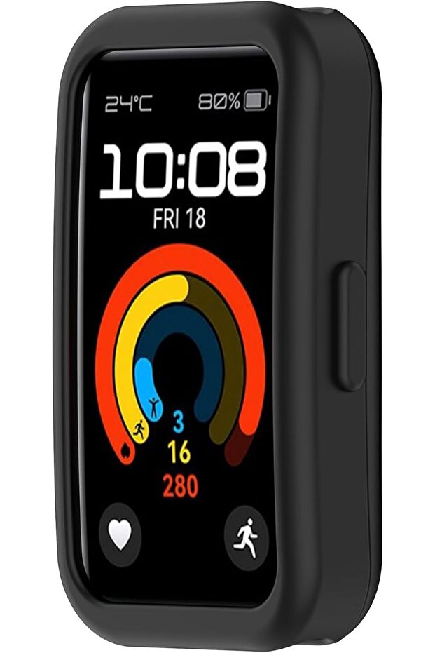 غطاء حماية متوافق مع ساعة هواوي الذكية باند 10/10NFC/9/9 NFC/8/8 NFC، غلاف سيليكون للساعة الذكية