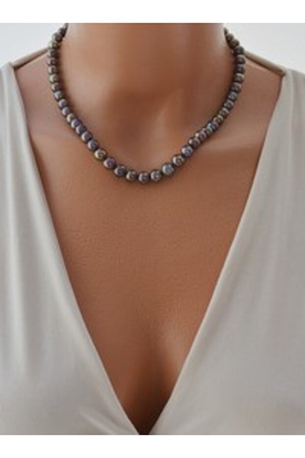 Black Pearl Necklace -