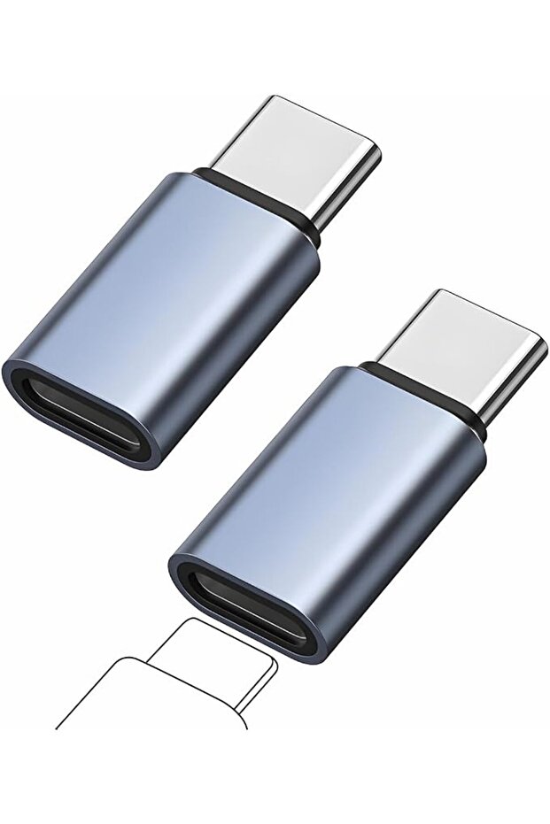 حزمة من 2 محول شحن سريع USB-C PD، ليس مخصصًا لسماعات الرأس
