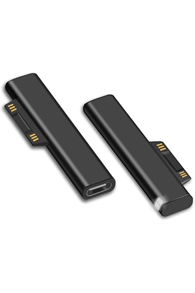 محول شحن Surface Connect إلى USB C (أسود أساسي، موصل فقط، عبوة واحدة)، متوافق