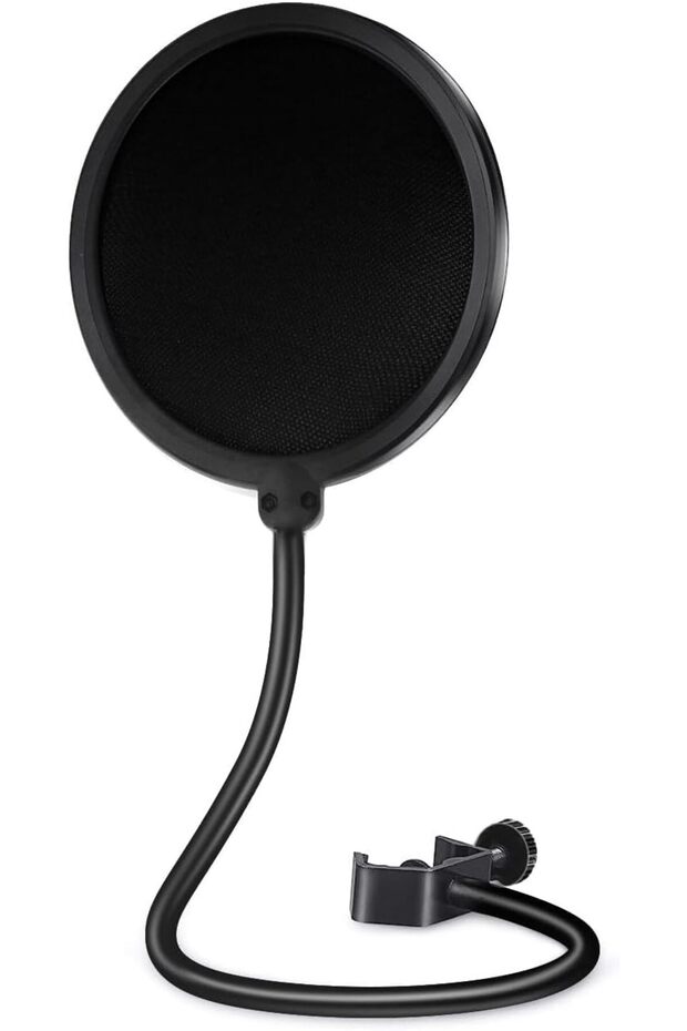 فلتر صوت للميكروفون، فلتر صوت للميكروفونات مثل Blue Yeti وغيرها، حاجز رياح مزدوج الطبقات