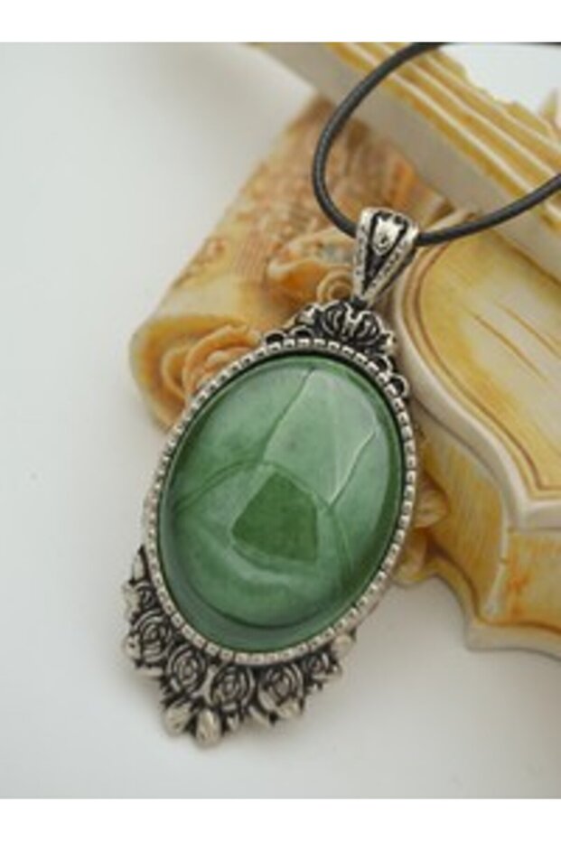 Çini Short Necklace - Green -